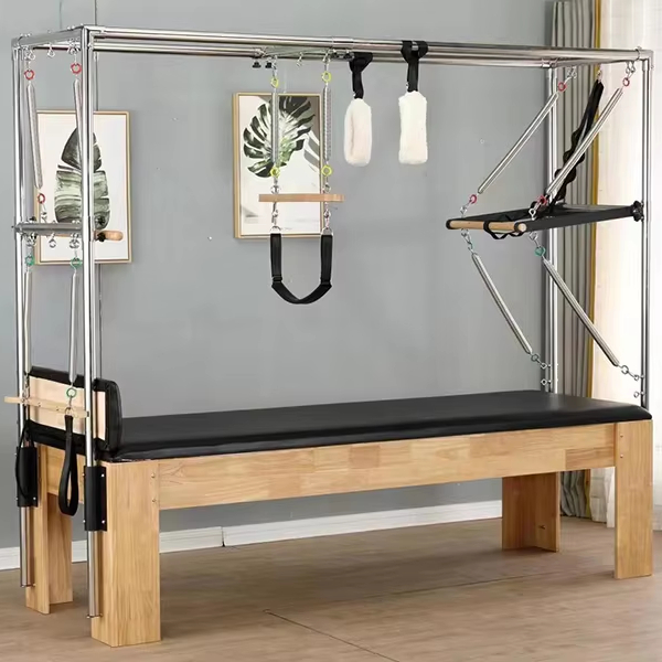 Yoga Fitness Pilates Reformer - クラシックな高床式ホームジム、プロ仕様のヨガトレーニングベッド、エクササイズストレッチ器具、フィットネスリフォーマー、ピラティス器具
