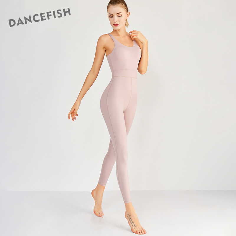 Yoga Fitness Class - Dancefish-スポーツウェア,スポーツウェア,フィットネス,美しい背中,ハイヨガジャンプスーツ