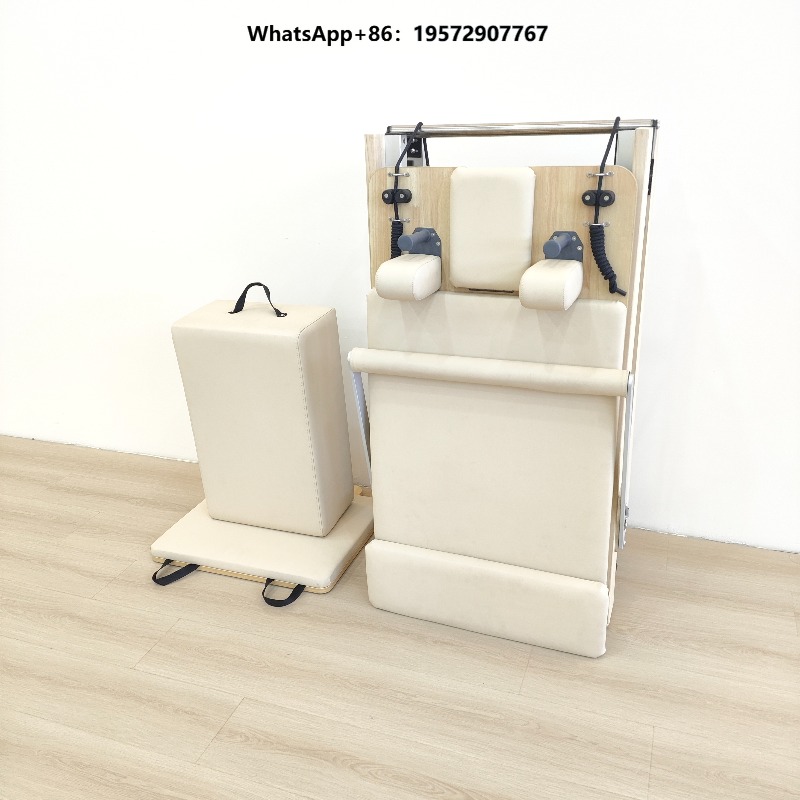 Yoga Fitness Pilates Reformer - オーク材ヨガトレーニングホーム木製折りたたみベッドピラティスリフォーマー販売ホームフィットネス木製リフォーマーピラティス