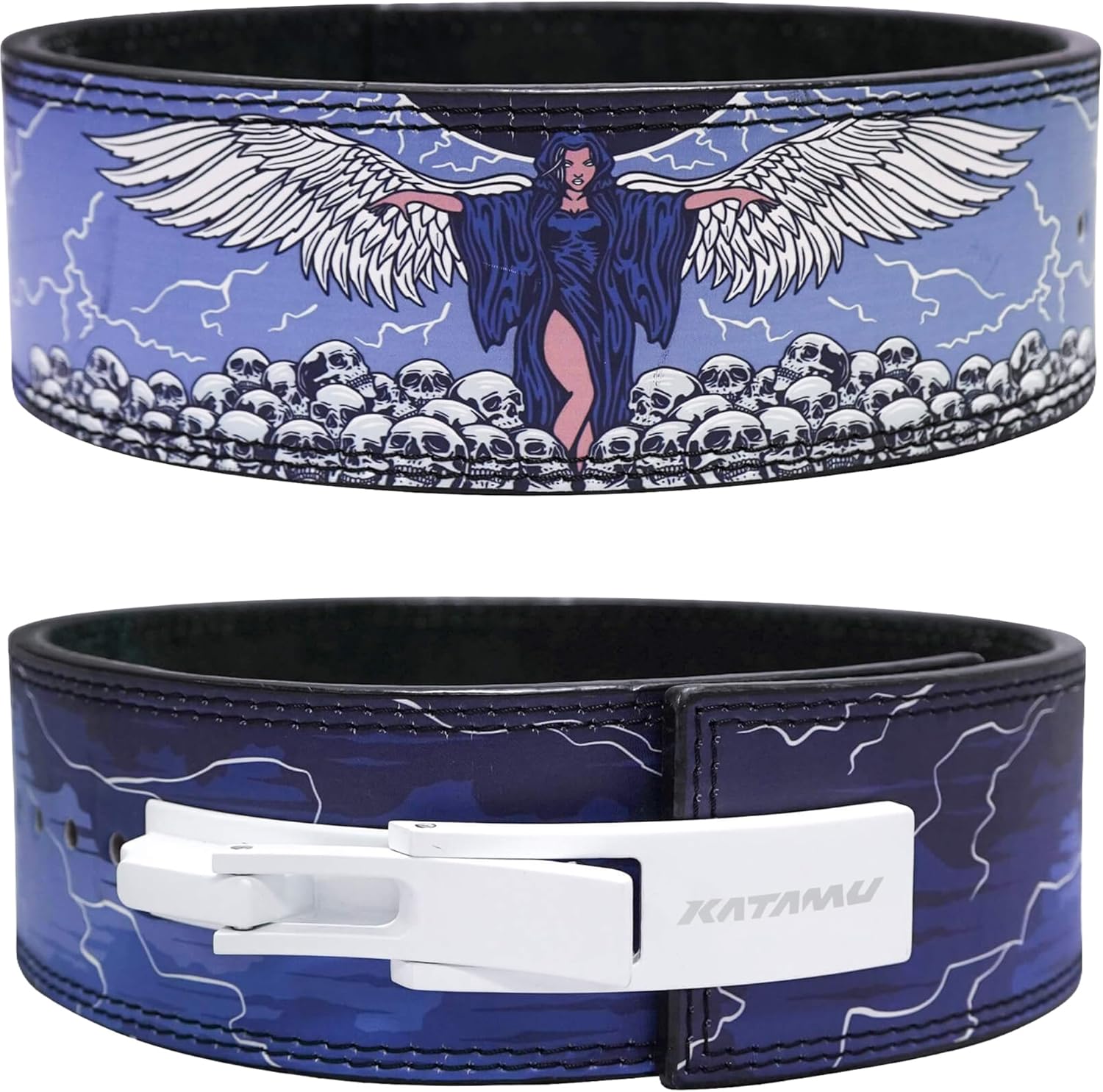 Weight Lifting Belt - プレミアムレザーレバーウェイトリフティングベルト（デッドリフト＆スクワット用）、安全なスチールレバー、色は記載されていません、より多くの重量を持ち上げます