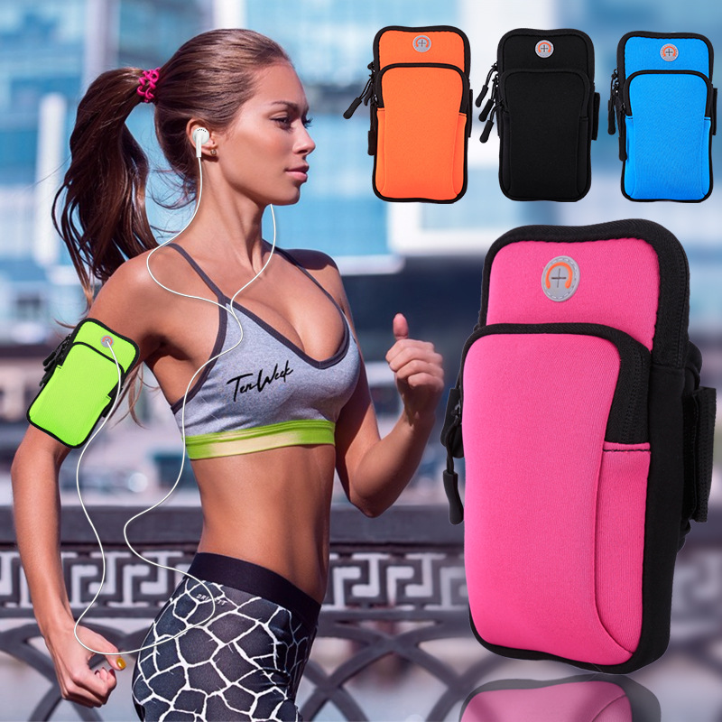 Weight Lifting Belt - スマートフォン用携帯電話ホルダーポーチベルト、スポーツランニングアームバッグ、フィットネスアームバンドバッグ、ジョギングジムカバー、6インチ