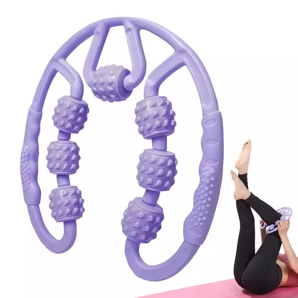Yoga Fitness Trainer - 脚ふくらはぎローラーマッサージャーアンチセルライトマッサージャー手動筋肉マッサージローラー骨盤底筋トレーナーヨガ美容ツール