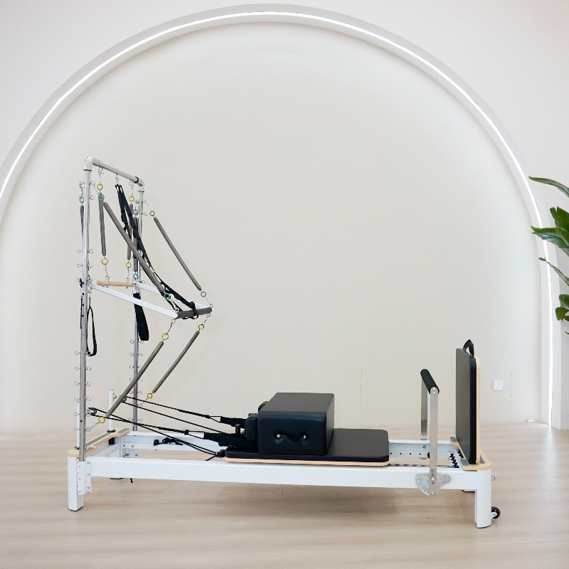 Yoga Fitness Pilates Reformer - YTYIN ホットセール 耐久性のある業務用/家庭用ジム ヨガフィットネス機器 アルミ製ハーフタワー ピラティス
