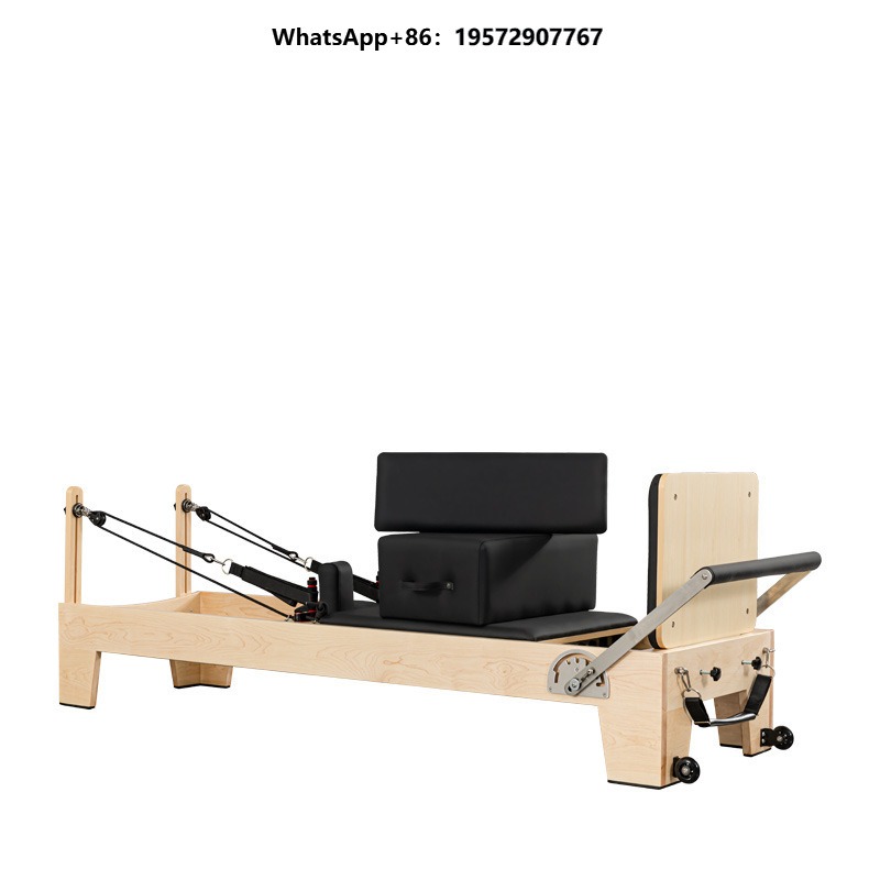 Yoga Fitness Pilates Reformer - 高品質メープル製ピラティスリフォーマーベッド ヨガフィットネス エコフレンドリー スプリング マイクロファイバーレザー プレミアム顧客向け