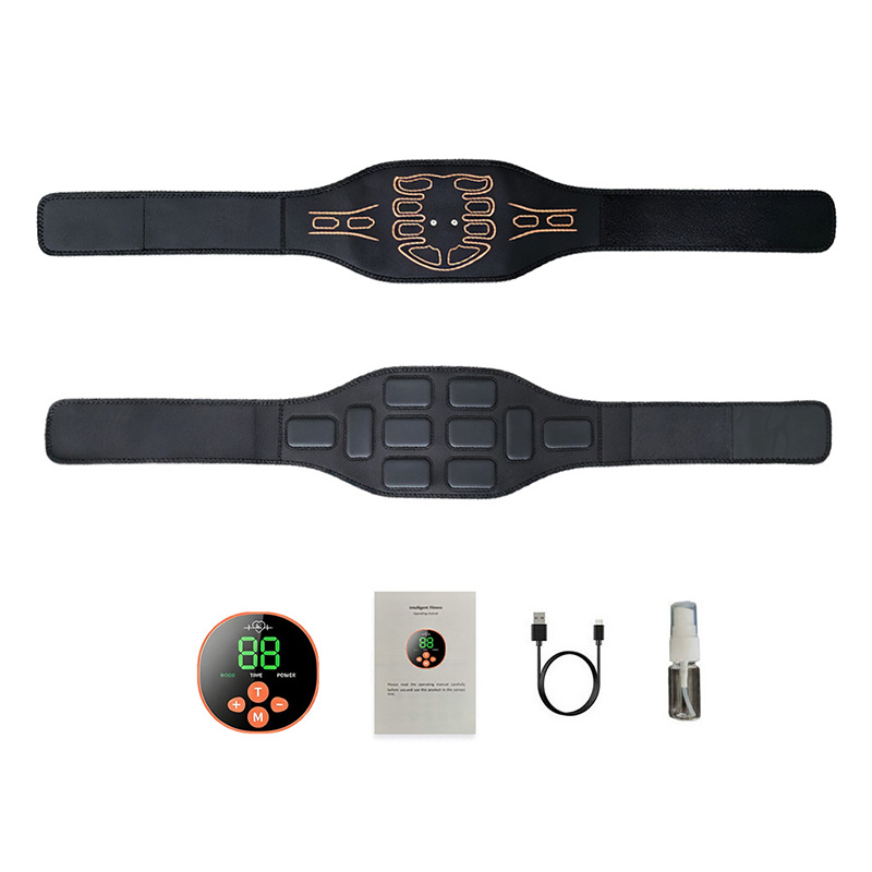 Weight Lifting Belt - スマート腹部トレーニングベルト腹筋トレーナーマッスルトナー、ボディトレーニング、ワークアウト、ホームジム、フィットネスマッサージ用
