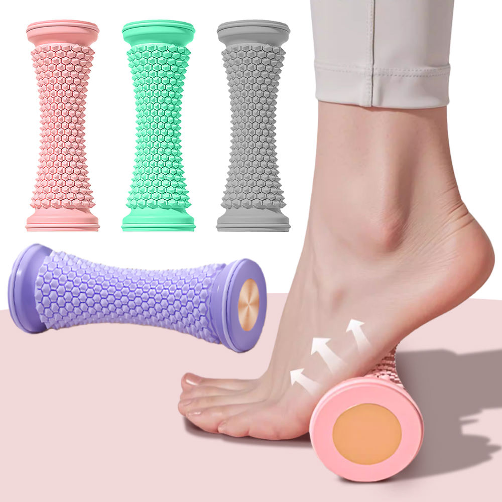 Yoga Fitness Trainer - 足底筋膜炎緩和用フットマッサージローラー、筋肉リラックス＆アーチトレーナー、ヨガフィットネス、男性女性用マッサージローラー