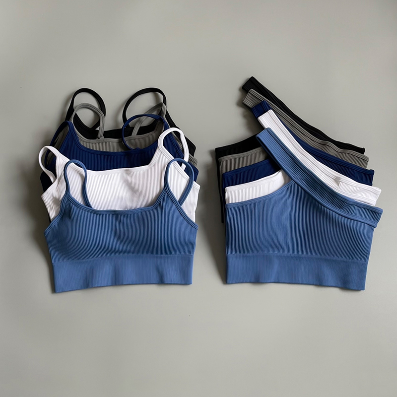 女性用の通気性のあるニットブラ,セクシーなワンショルダースポ - Yoga Fitness Tapis のレビューと価格