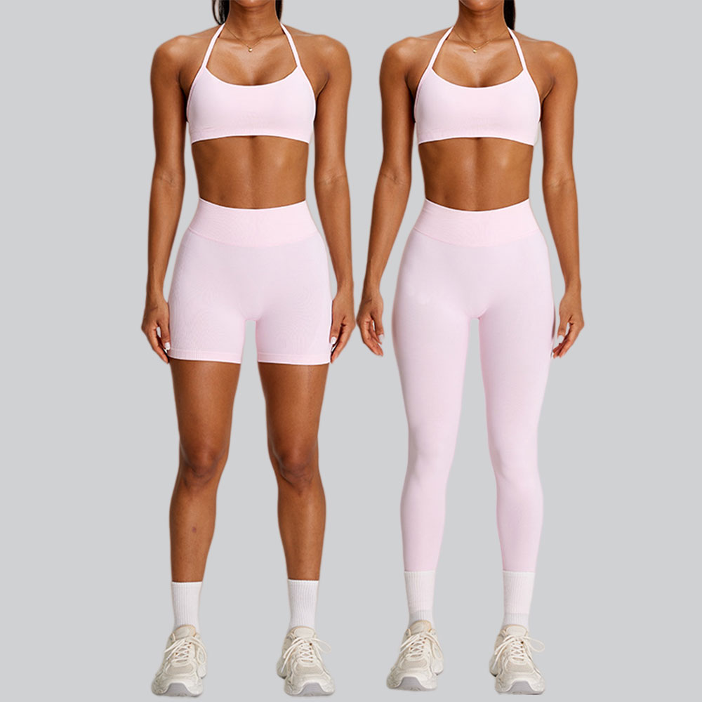 シームレススポーツスーツ レディース セットアップ スポーツ - Yoga Fitness Kleidung のレビューと価格