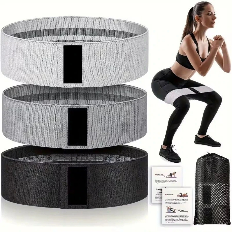 臀筋トレーニングヒップ抵抗バンドニット滑り止め弾性ループヨガ - Yoga Fitness Class のレビューと価格