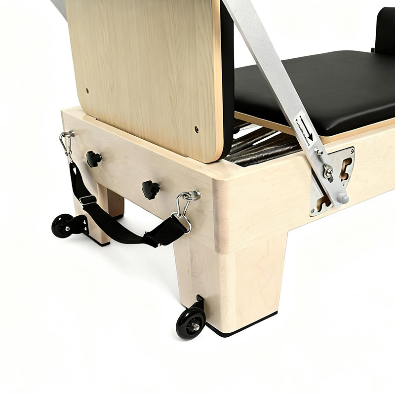 ホワイトメープル製ポータブル調整可能ピラティスリフォーマー、 - Yoga Fitness Pilates Reformer のレビューと価格