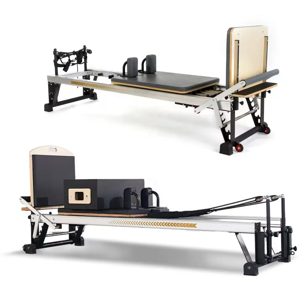 業務用ピラティスリフォーマーマシン工場製アルミ製ピラティス器 - Yoga Fitness Pilates Reformer のレビューと価格