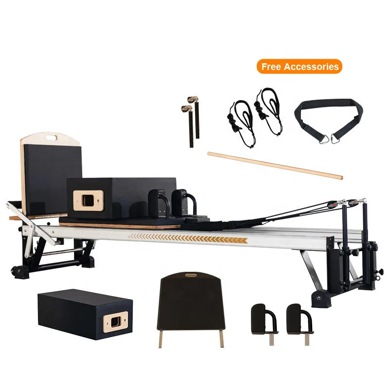 業務用ピラティスリフォーマーマシン工場製アルミ製ピラティス器 - Yoga Fitness Pilates Reformer のレビューと価格