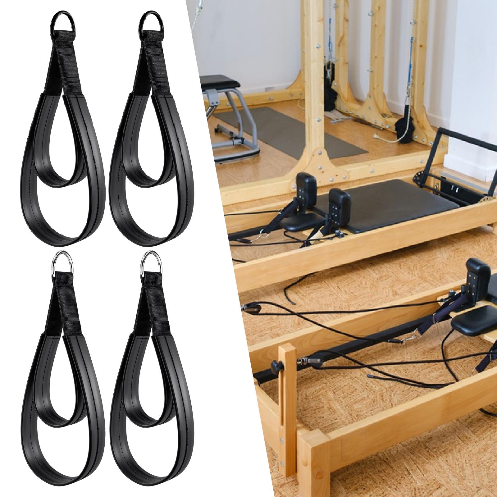 2x D リングストラップハンドル多機能ピラティスダブルルー - Yoga Fitness Pilates Reformer のレビューと価格