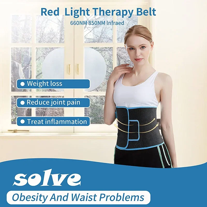LED 光線療法マッサージベルト赤色光温湿布 850nm 6 - Weight Lifting Belt のレビューと価格