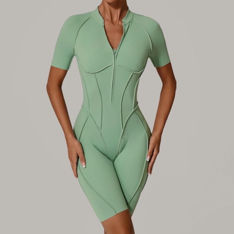 女性用トラックスーツジムワークアウトスポーツ服衣装ジッパージ - Yoga Fitness Kleidung のレビューと価格