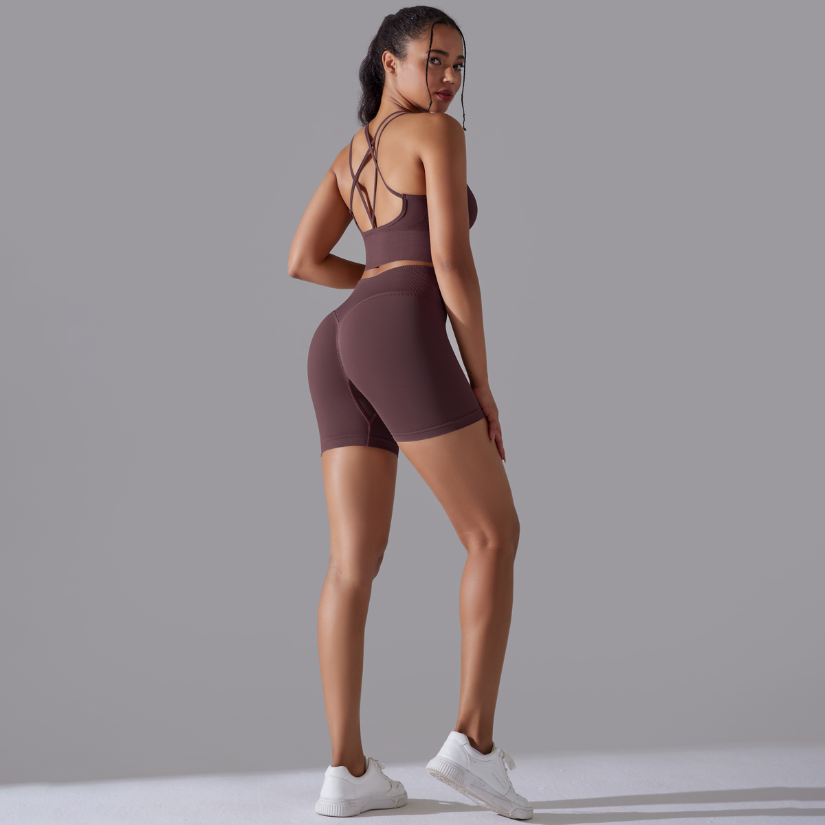 女性のためのシームレスなヨガトラックスーツ,セクシーなスポー - Yoga Fitness Kleidung のレビューと価格