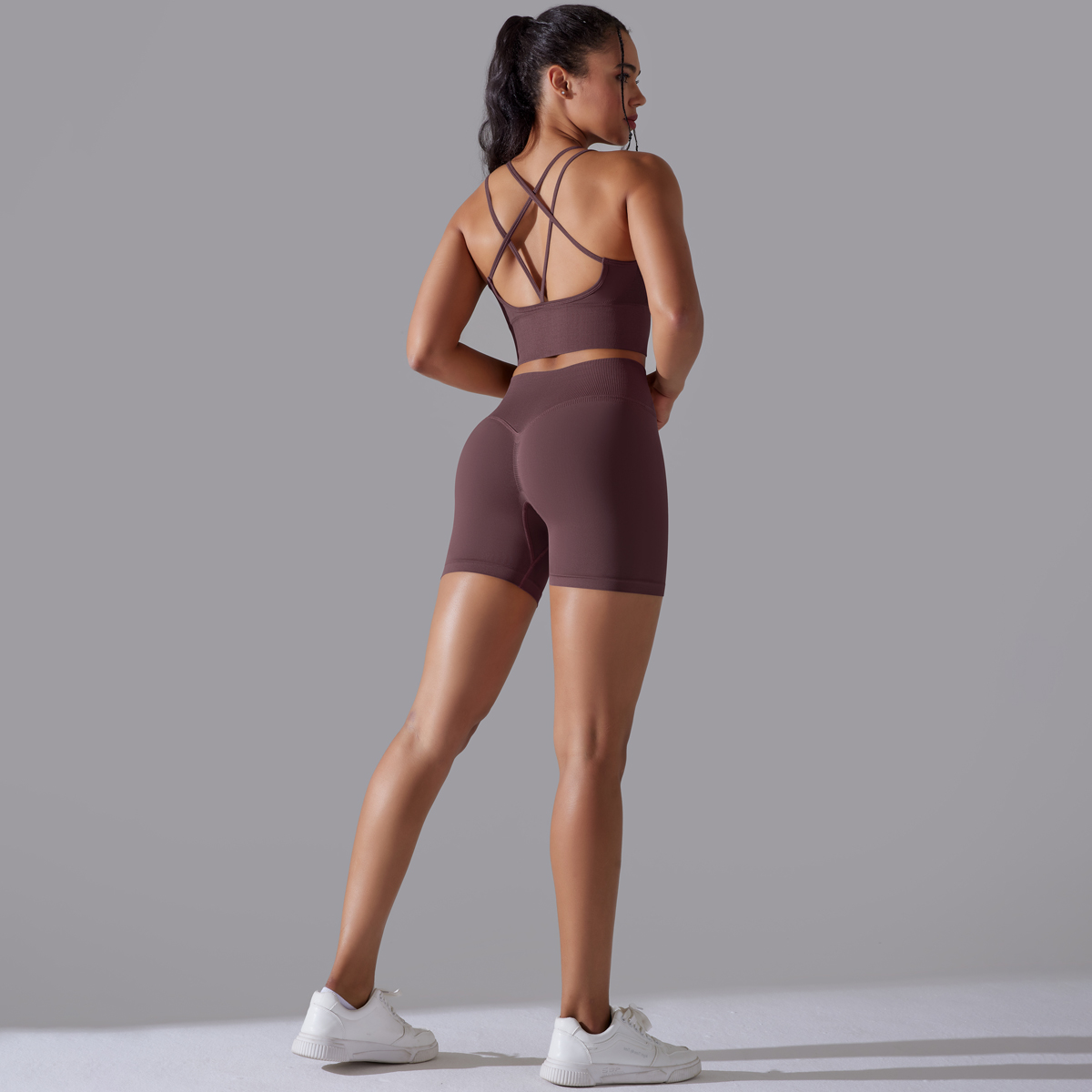 女性のためのシームレスなヨガトラックスーツ,セクシーなスポー - Yoga Fitness Kleidung のレビューと価格