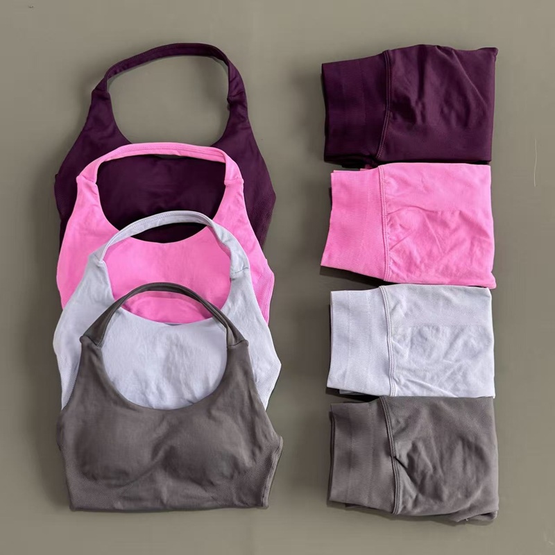 HISTELLO 2 ピースヨガセット女性シームレスパッド入 - Yoga Fitness Kleidung のレビューと価格