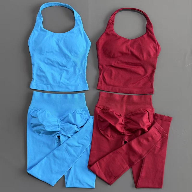 HISTELLO 2 ピースヨガセット女性シームレスパッド入 - Yoga Fitness Kleidung のレビューと価格