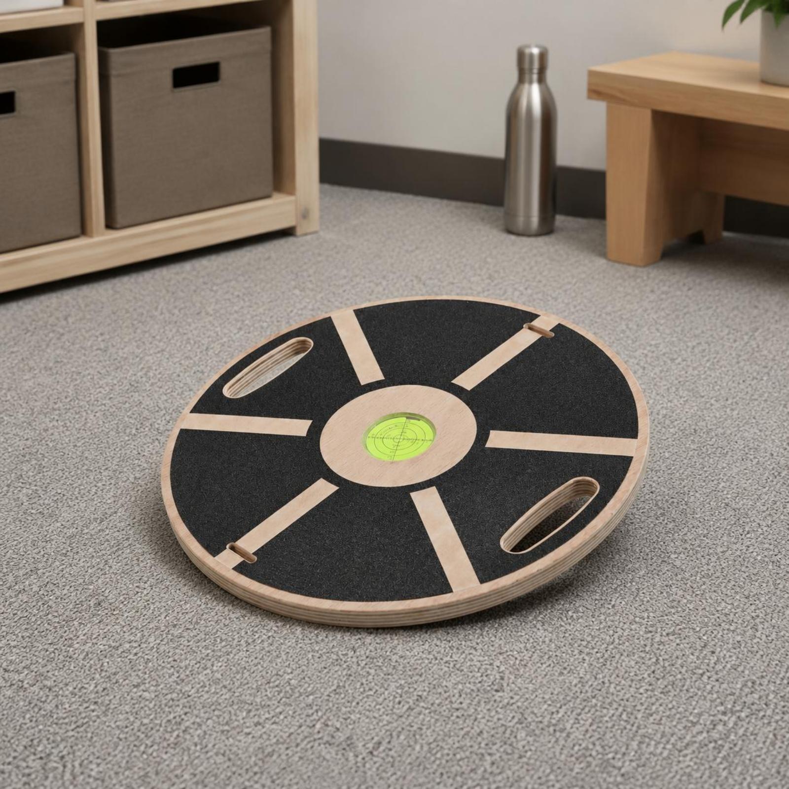 ホームフィットネス木製バランスボード ラウンドデザイン 多機 - Yoga Fitness Trainer のレビューと価格