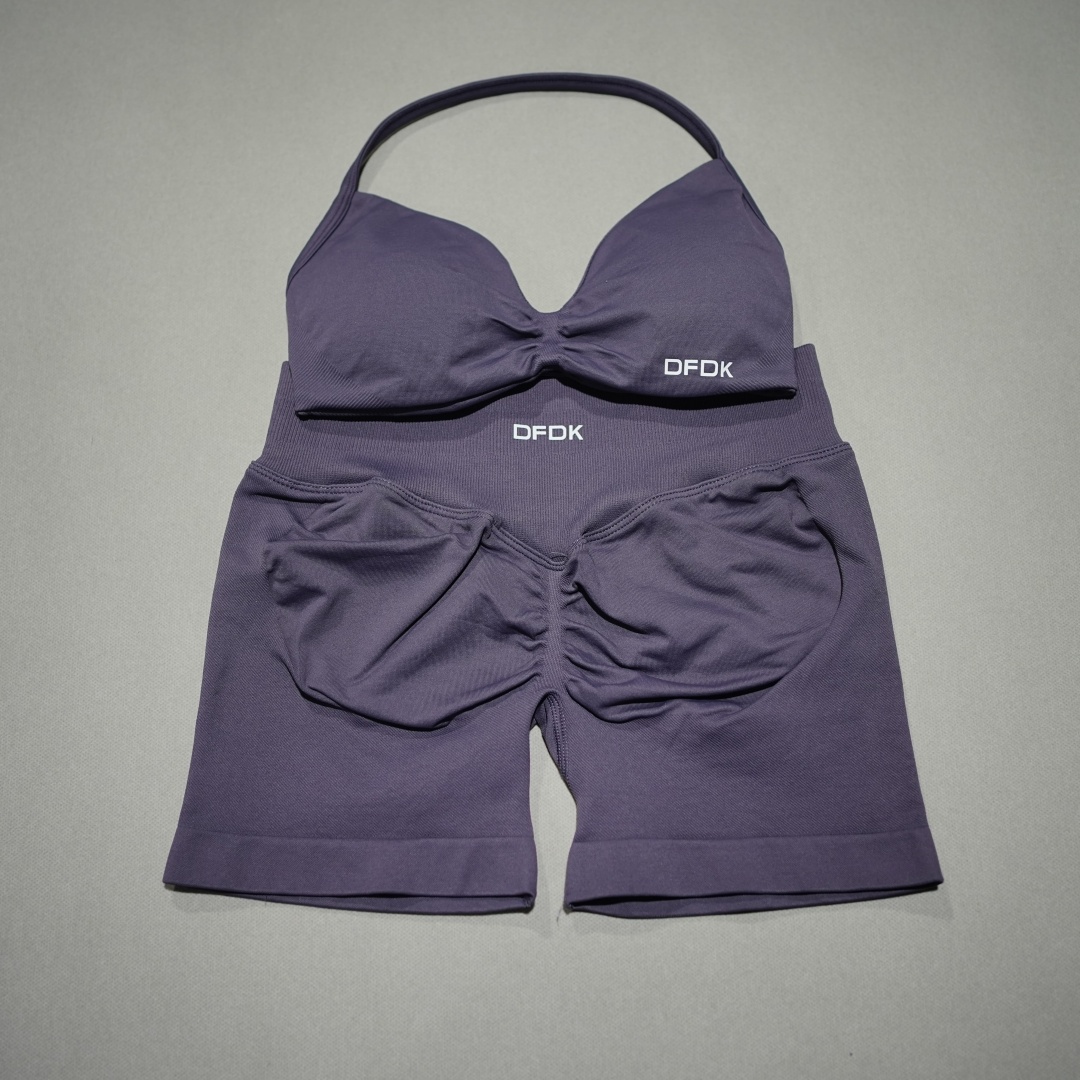 DFDK レディース シームレス 2ピース ジムセット レー - Yoga Fitness Kleidung のレビューと価格