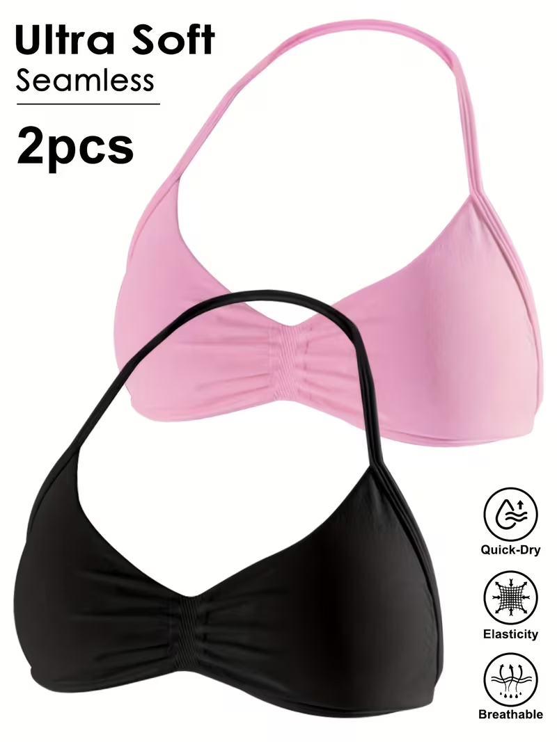2枚組 シームレス セクシー オープンバック ジム ヨガ ク - Yoga Fitness Tapis のレビューと価格