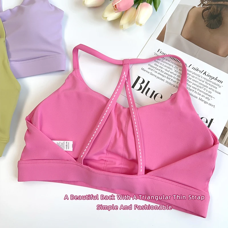ソリッドカラーフィットネス女性用スポーツブラジムヨガブラアス - Yoga Fitness Tapis のレビューと価格