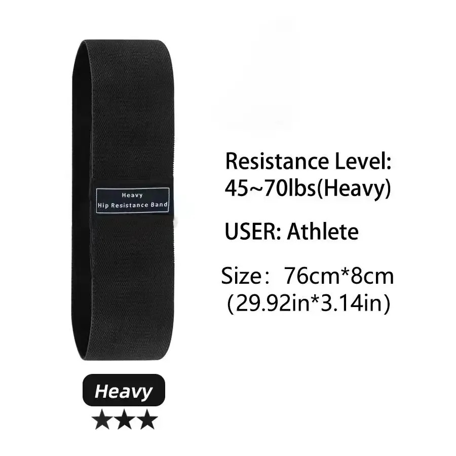 ファブリック抵抗ヒップブーティーバンド臀部太もも弾性トレーニ - Yoga Fitness Trainer のレビューと価格
