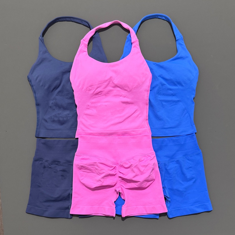 2ピース ヒステロ スポーツセット レディース ネックホルタ - Yoga Fitness Kleidung のレビューと価格
