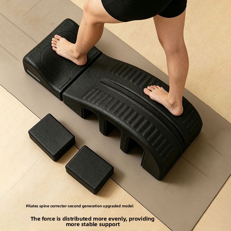 ピラティスアップグレード版背骨矯正器、腰椎ストレッチ、腰椎エ - Yoga Fitness Trainer のレビューと価格