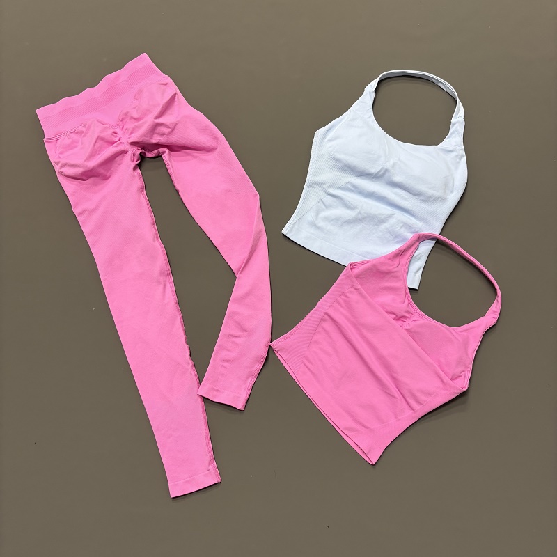 2ピース ホルターネック スポーツウェアセット レディース  - Yoga Fitness Kleidung のレビューと価格